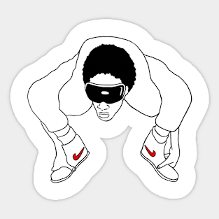 Breakdance crab stance Sticker